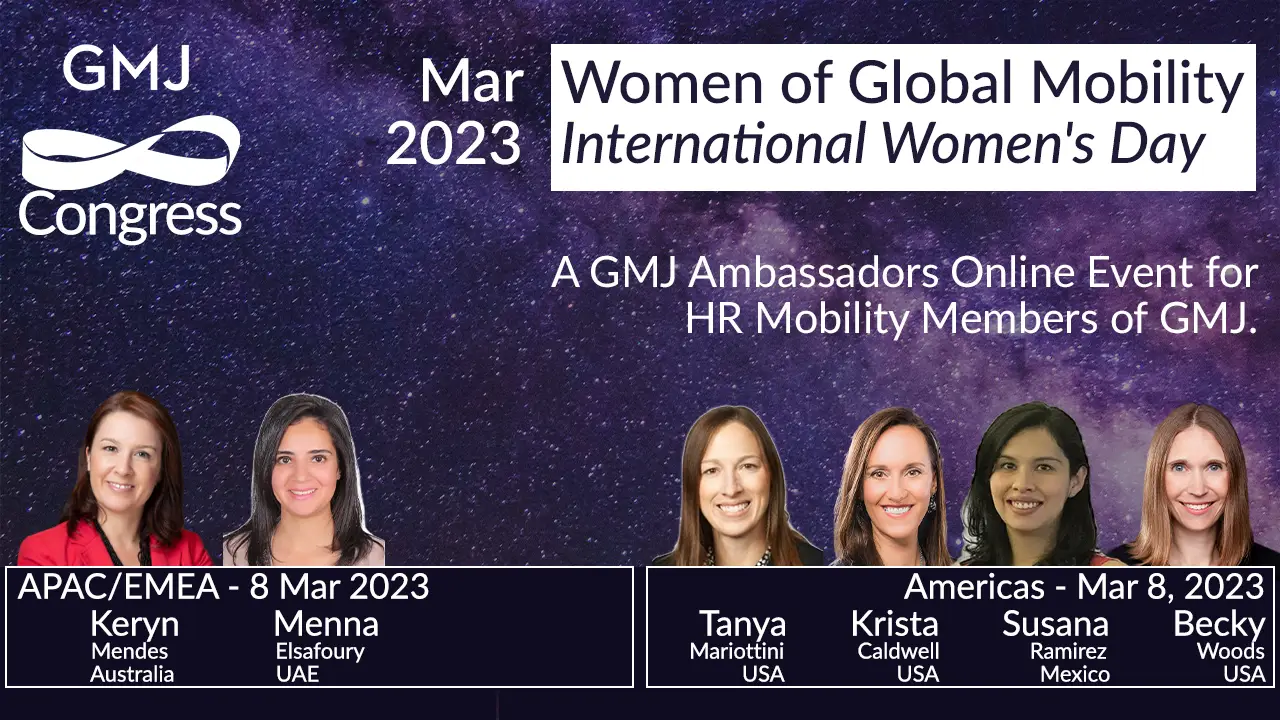 GMJ Congress March 2023 - International Womens Day – Women of Global Mobility - Global Mobility HR Event Online